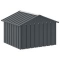 vidaXL Búda pre psa antracitová 116,5x103x81,5 cm pozinkovaná oceľ