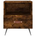 vidaXL Nočné stolíky 2 ks dymový dub 40x35x47,5 cm kompozitné drevo