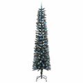 vidaXL Umelý vianočný stromček Zelená 240 cm PVC, plast a oceľ