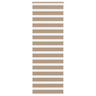 vidaXL Zebrová roleta pieskovo hnedá 70x230 cm šírka látky 65,9 cm polyester