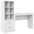 vidaXL Stôl Biela 145,5 x 40 x 127 cm 2 ks