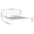 vidaXL Posteľný rám medovo-hnedý borovicový masív 200x200 cm