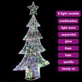 vidaXL Vianočný stromček 160 LED Viacfarebný 150 cm Akryl