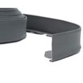 vidaXL Obrubníky trávnika Sivá 4000 x 4 x 5 cm Plast