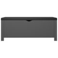 vidaXL Úložný box+podložka, sivý 105x40x45 cm, kompozitné drevo
