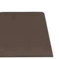 vidaXL Nástenné panely 12 ks sivohnedé 60x15 cm látkové 1,08 m²