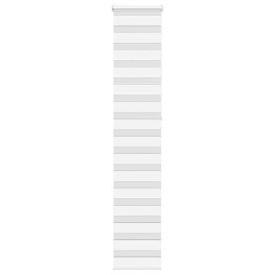 vidaXL Zebra roleta biela 40x230 cm šírka látky 35,9 cm polyester