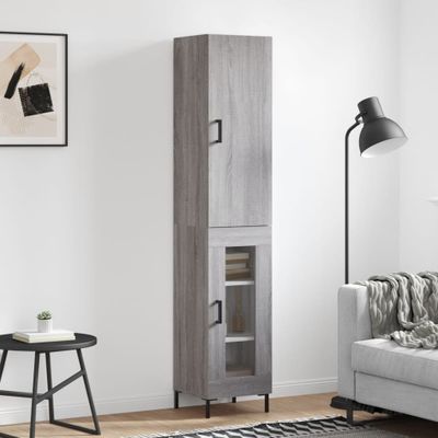 vidaXL Vysoká skrinka dub sonoma 34,5x34x180 cm spracované drevo