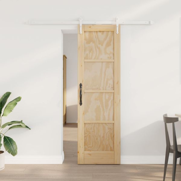 vidaXL Posuvné dvere ORKDAL Prírodná a biela 61 x 198,5 cm