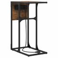 vidaXL Nočný stolík Dymová dub 41,5 x 26 x 60,5 cm Kompozitné drevo