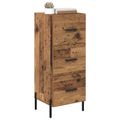 vidaXL Servírovacia skriňa Staré drevo 34 x 34.5 x 90 cm