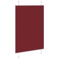 vidaXL Plisovaná roleta bordová červená 100x100 cm šírka látky 99,4 cm polyester