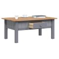 vidaXL Konferenčný stolík, sivý 100x60x43,5 cm, borovica Panama Range