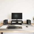 vidaXL Stojan na monitor, čierny dub, 50x27x15 cm, umelé drevo