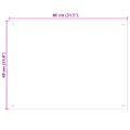 vidaXL Kuchynské zásteny 2 ks biele 80x60 cm tvrdené sklo