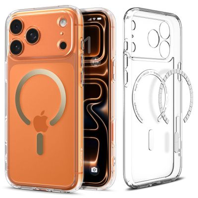 Puzdro Spigen Ultra Hybrid Mag Magsafe pre iPhone 17 Pro číre/zlaté