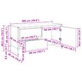 vidaXL TV skrinka 100 x 36 x 49.5 cm Remeselnícky dub Kompozitné drevo