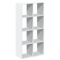 vidaXL Deliaca stena Knižnica biela 69,5x29x137,5 cm, umelé drevo
