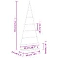 vidaXL Kovový vianočný dekoratívny stromček čierny 90 cm