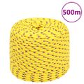 vidaXL Lodné lano žlté 8 mm 500 m polypropylén