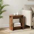 vidaXL Bočný stôl Staré drevo 50 x 39,5 x 55 cm Kompozitné drevo