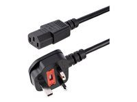 PC Power Supply Cable - Elektrický kábel - power IEC 60320 C13 do BS 1363 (M) - 1.8 m - čierna - Veľká Británia - pre P/N: KITBXAVHDPUK, KITBXDOCKPUK
