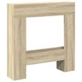 vidaXL Obloženie krbu dub sonoma 81x18x82 cm kompozitné drevo