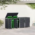 vidaXL Úložisko kontajnera na odpad for 4 Bins 240L Nehrdzavejúca oceľ