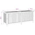 vidaXL Záhradný úložný box 150x50x58 cm akáciový masív