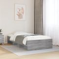 vidaXL Posteľný rám sivý dub sonoma 75x190 cm kompozitné drevo