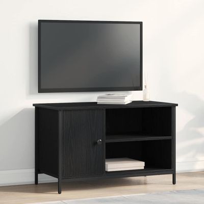 vidaXL TV skrinka Čierny dub 80 x 40 x 50 cm Kompozitné drevo