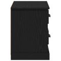vidaXL TV skrinka 99,5 x 35,5 x 48 cm Čierny dub Kompozitné drevo
