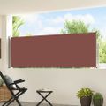 vidaXL Zaťahovacia bočná markíza na terasu 100x514 cm, hnedá