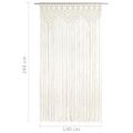 vidaXL Záclona macrame 140x240 cm bavlna