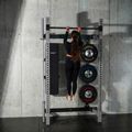 Multifunkčný skladací posilňovací stojan - Power Rack HMS KLT34 sivý