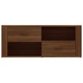 vidaXL TV skrinka hnedý dub 100x35x40 cm spracované drevo