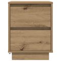 vidaXL Nočné skrinky s LED osvetlením 2 ks Dub Artisan 38x34x50 cm