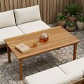 vidaXL Vrchná doska 110 x 55 x 3,5 cm Obdĺžnikový Husté teakové drevo