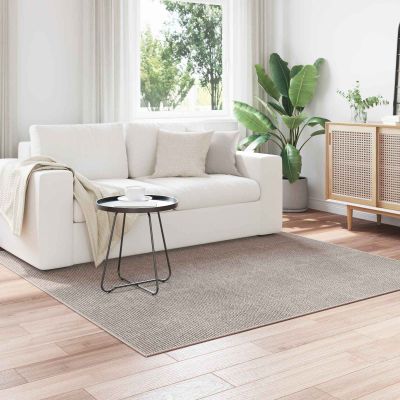 vidaXL Kusové koberce LUGO Krémová a taupe 120 x 120 cm Polyester