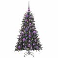 vidaXL Umelý vianočný stromček Zelená 120 cm PVC, plast a oceľ