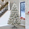 vidaXL Umelý vianočný stromček 270 cm 300 LED Teplá biela PVC a oceľ