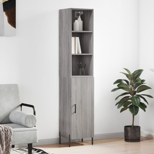 vidaXL Vysoká skrinka dub sonoma 34,5x34x180 cm spracované drevo
