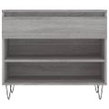 vidaXL Botník sivý dub sonoma 70x36x60 cm spracované drevo