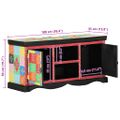 vidaXL TV skrinka 100 x 35 x 50 cm Viacfarebný Masívne mango drevo