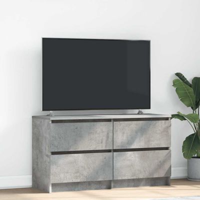 TV skrinka vidaXL Betónová sivá 100x35x54 cm Konštrukcia dreva