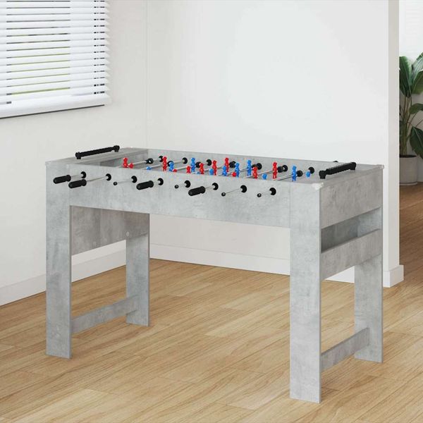 vidaXL Stolný futbal Betónovo Sivá 125 x 60,5 x 80 cm Kompozitné drevo