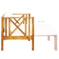 vidaXL 2-miestna záhradná lavica s vankúšmi 122 cm akáciový masív