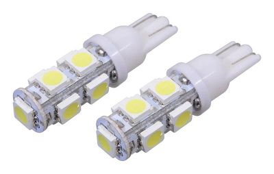 Žiarovka 9 SUPER LED 12 V T10 biela 2 ks