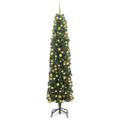 vidaXL Umelý vianočný stromček Zelená 180 cm PVC, oceľ a plast