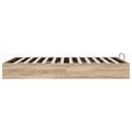 vidaXL Otomanový posteľný rám s úložiskom Sonoma dub 203 x 140 x 25 cm